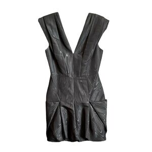 BCBGMaxAzria Amerie Black Bubble Cocktail Dress